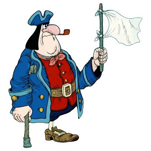🏳 Стикер «Treasure Island» для Telegram
