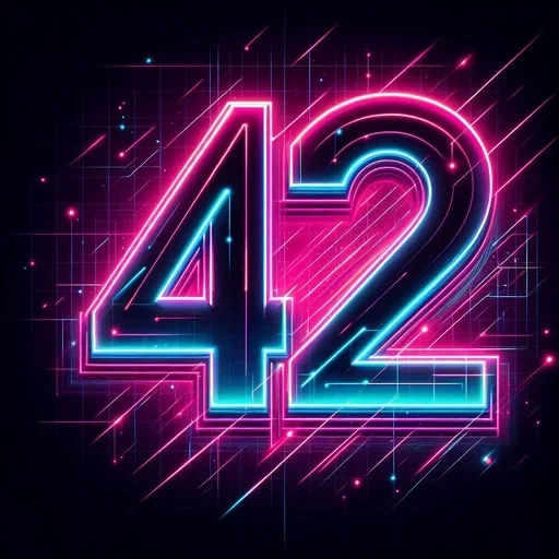 🥰 Стикер «The Ultimate Question of Life the Universe and Everything» для Telegram