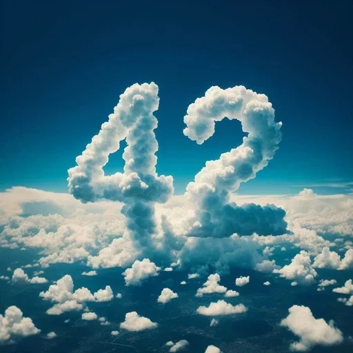 🥰 Стикер «The Ultimate Question of Life the Universe and Everything» для Telegram
