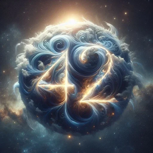 🥰 Стикер «The Ultimate Question of Life the Universe and Everything» для Telegram