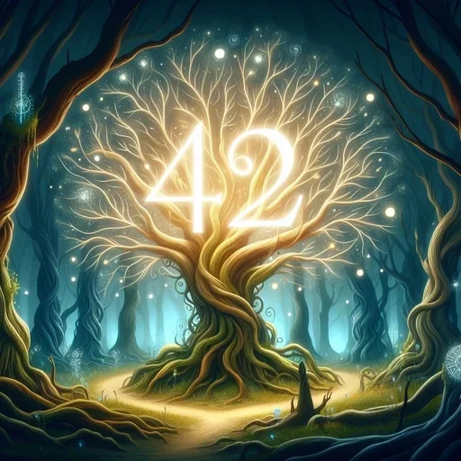 🥰 Стикер «The Ultimate Question of Life the Universe and Everything» для Telegram