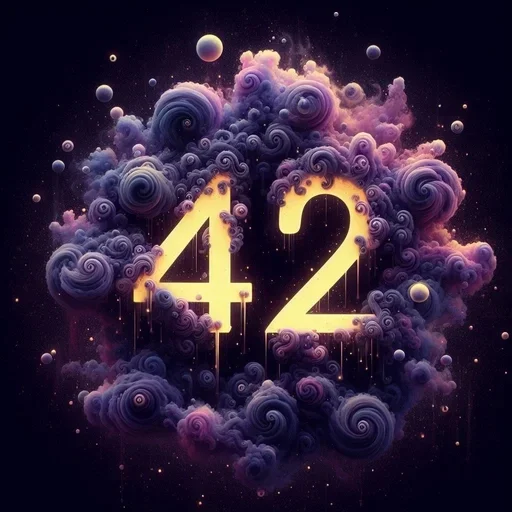 🥰 Стикер «The Ultimate Question of Life the Universe and Everything» для Telegram