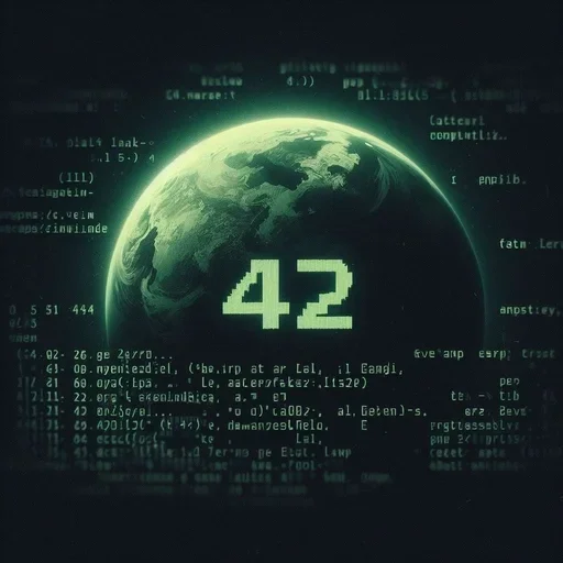 🥰 Стикер «The Ultimate Question of Life the Universe and Everything» для Telegram