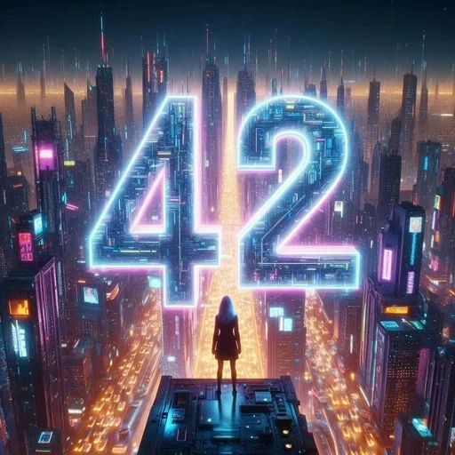 🥰 Стикер «The Ultimate Question of Life the Universe and Everything» для Telegram