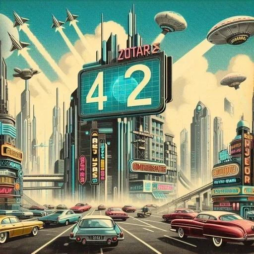 🥰 Стикер «The Ultimate Question of Life the Universe and Everything» для Telegram