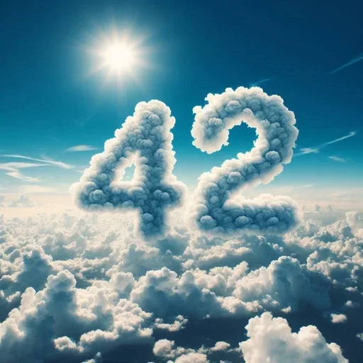 🥰 Стикер «The Ultimate Question of Life the Universe and Everything» для Telegram