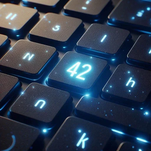 🥰 Стикер «The Ultimate Question of Life the Universe and Everything» для Telegram