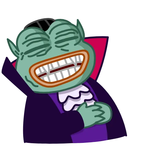 Стикерпак Vampire Frog для Telegram