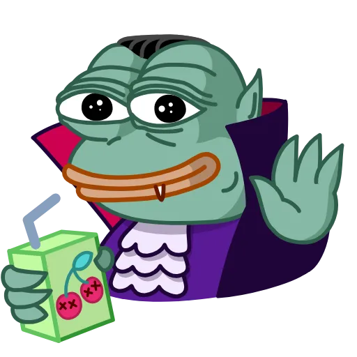 👋 Стикер «Vampire Frog» для Telegram
