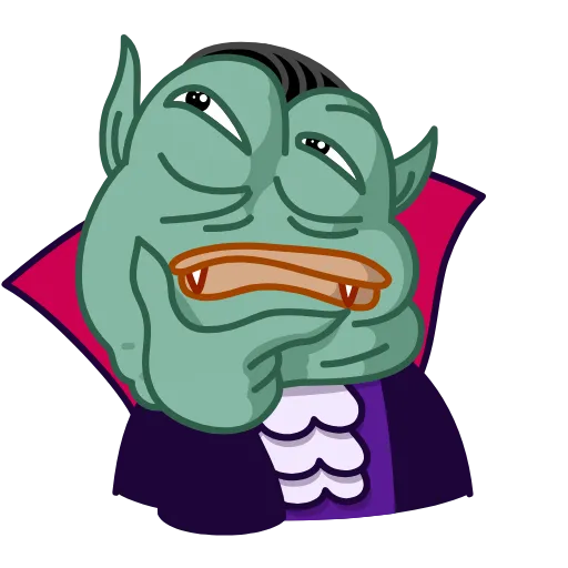 🤔 Стикер «Vampire Frog» для Telegram