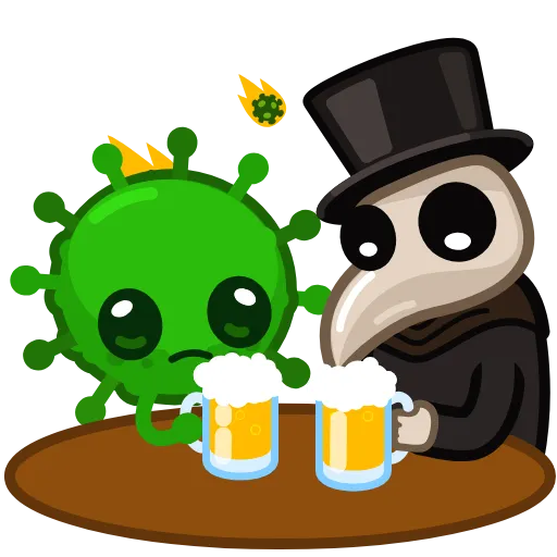 🍻 Стикер «The Virus» для Telegram