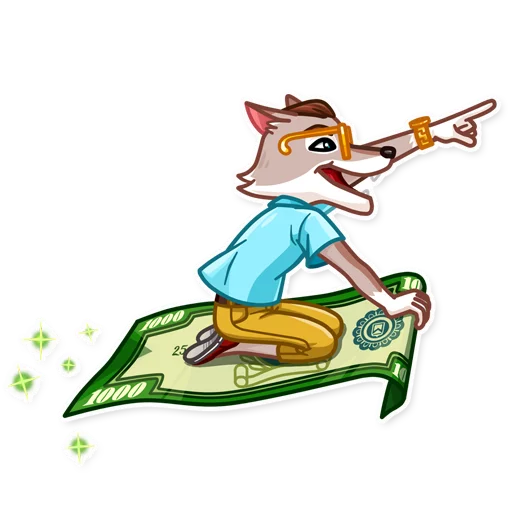 👉 Стикер «The Wolf of Wall Street» для Telegram