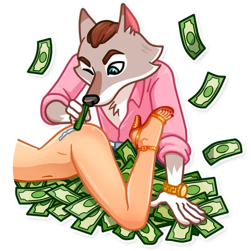 💵 Стикер «The Wolf of Wall Street» для Telegram