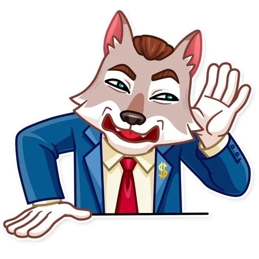 👂 Стикер «The Wolf of Wall Street» для Telegram
