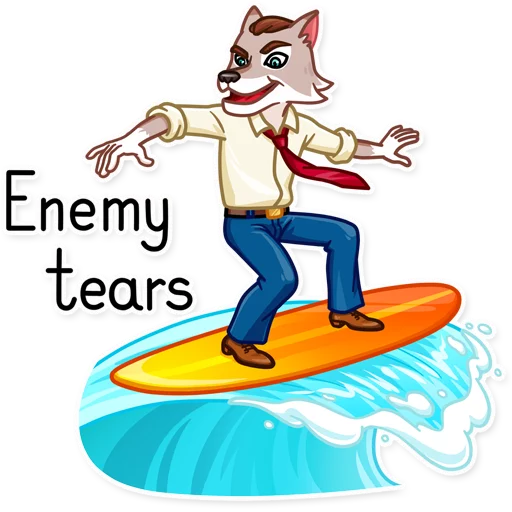 🏄 Стикер «The Wolf of Wall Street» для Telegram