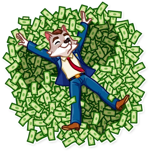 💵 Стикер «The Wolf of Wall Street» для Telegram