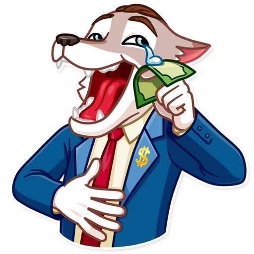 Стикерпак The Wolf of Wall Street для Telegram