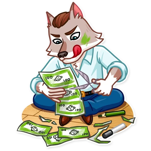 👨 Стикер «The Wolf of Wall Street» для Telegram