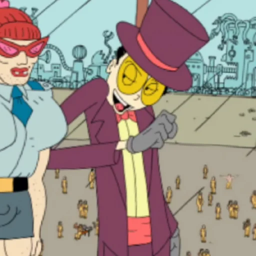 🌹 Стикер «THE WARDEN / Superjail / Супертюрьма» для Telegram