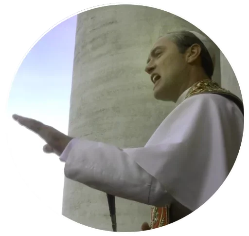 😄 Стикер «The Young Pope» для Telegram