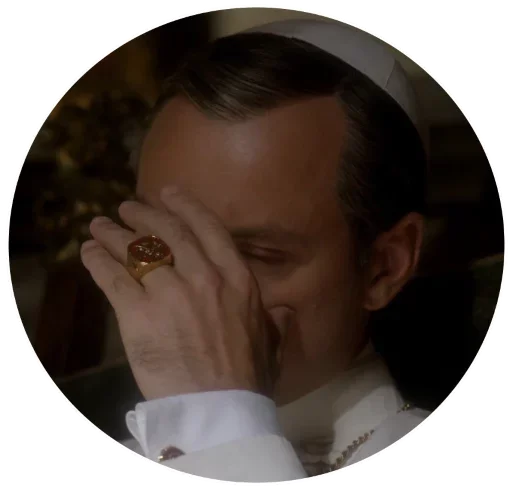 😌 Стикер «The Young Pope» для Telegram