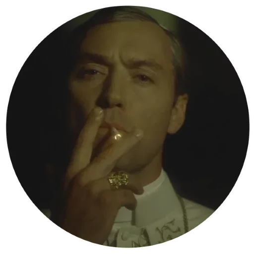 ☺️ Стикер «The Young Pope» для Telegram