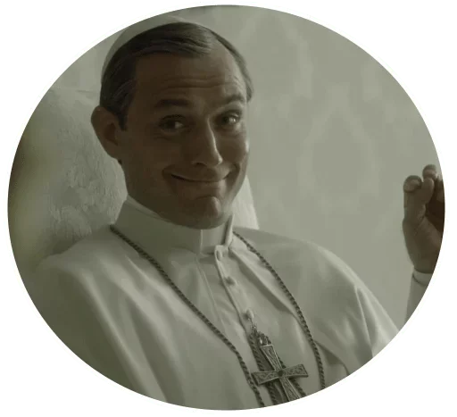 😄 Стикер «The Young Pope» для Telegram