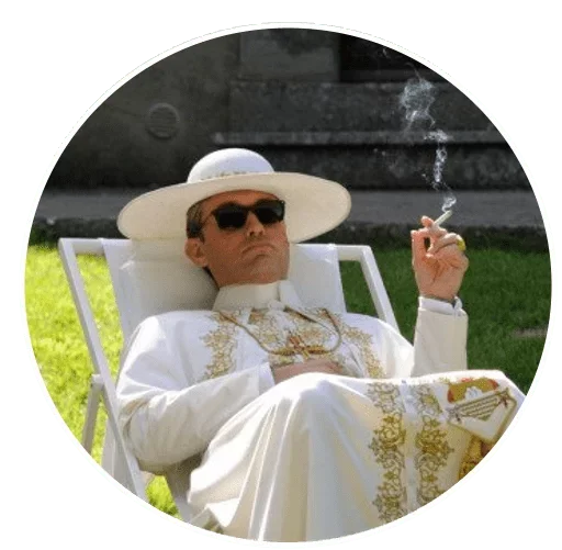 😕 Стикер «The Young Pope» для Telegram