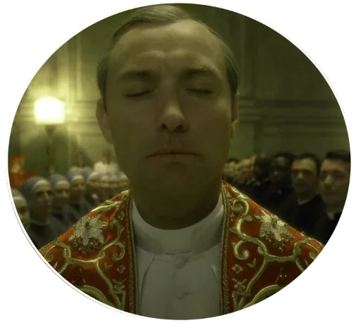 😊 Стикер «The Young Pope» для Telegram