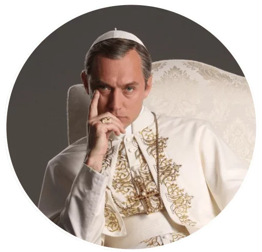 😁 Стикер «The Young Pope» для Telegram