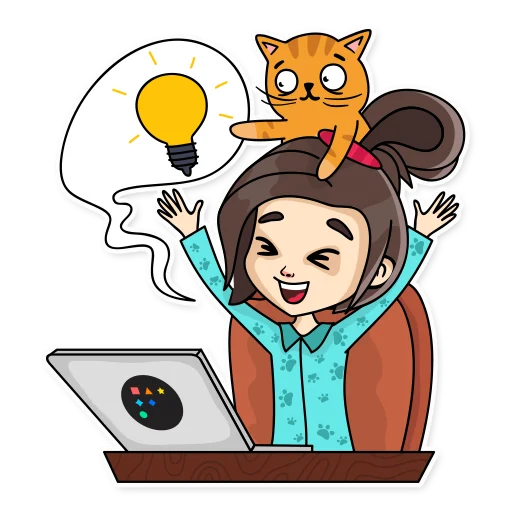 🤩 Стикер «Удаленка» для Telegram