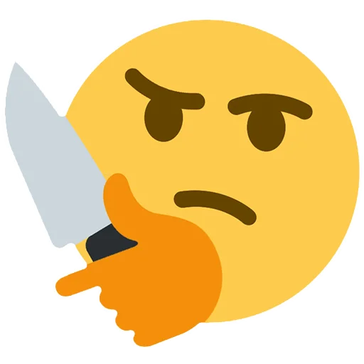 🔪 Стикер «🤔» для Telegram