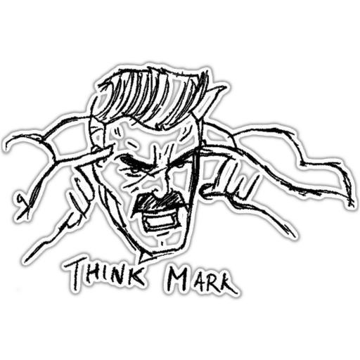 ✏ Стикер «Think!» для Telegram