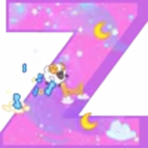 🤩 Эмодзи «Розовые анимированные буквы, только английские» для Telegram