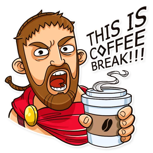 ☕ Стикер «This is Sparta!» для Telegram