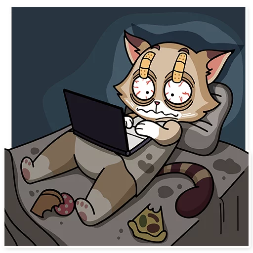 🌃 Стикер «Katie Cat» для Telegram