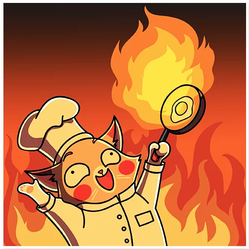 🍳 Стикер «Katie Cat» для Telegram