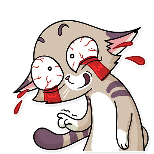 😱 Стикер «Katie Cat» для Telegram