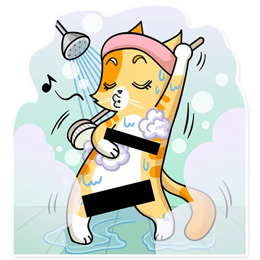 🚿 Стикер «Katie Cat» для Telegram