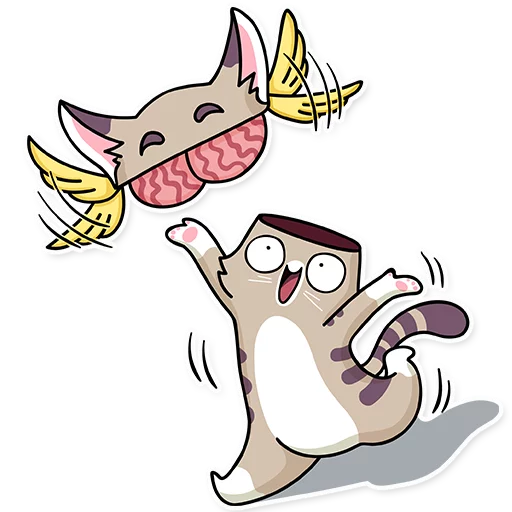 😶 Стикер «Katie Cat» для Telegram
