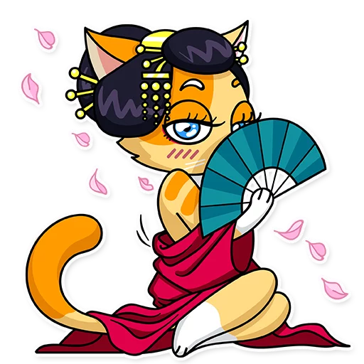 👘 Стикер «Katie Cat» для Telegram