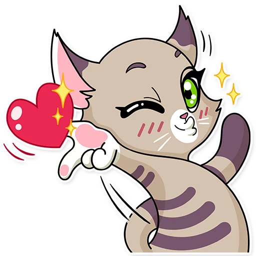 😘 Стикер «Katie Cat» для Telegram