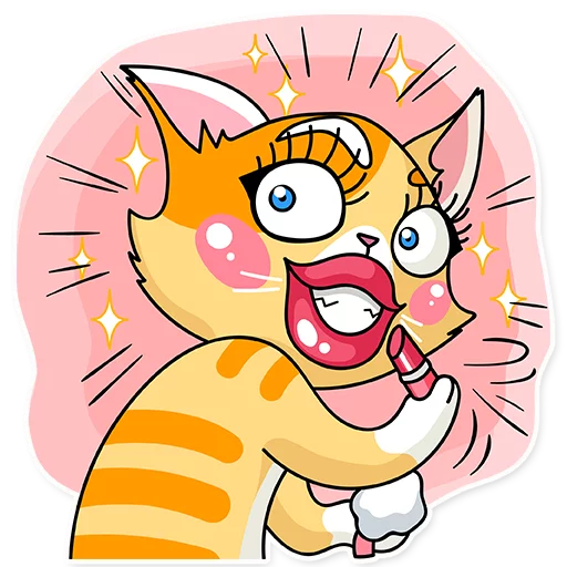 💄 Стикер «Katie Cat» для Telegram
