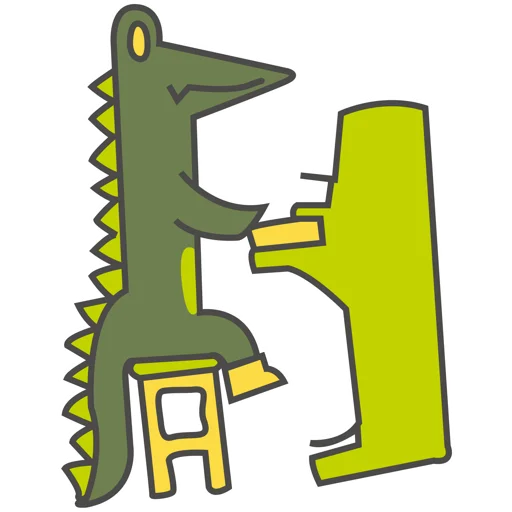 🎹 Стикер «Крокис» для Telegram