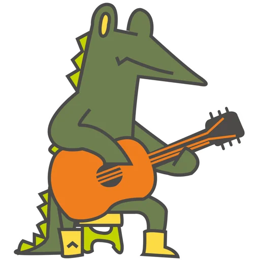 🎸 Стикер «Крокис» для Telegram
