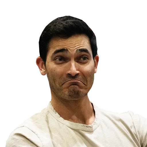 🤤 Стикер «Tyler Hoechlin WTF» для Telegram