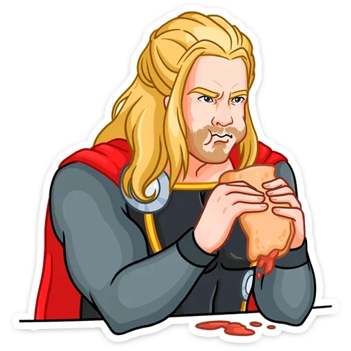 🍔 Стикер «Локи Лафейсон» для Telegram