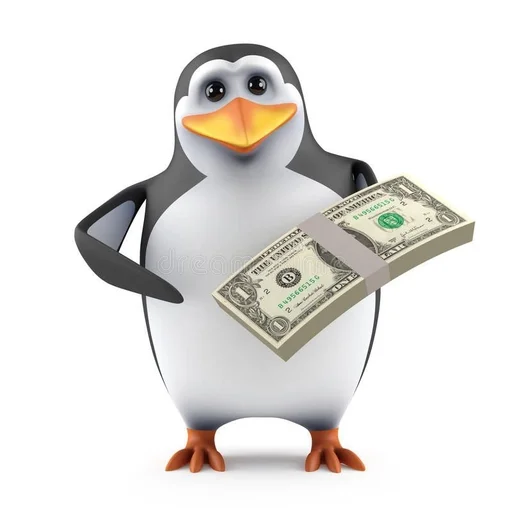 🌟 Стикер «3d penguin» для Telegram