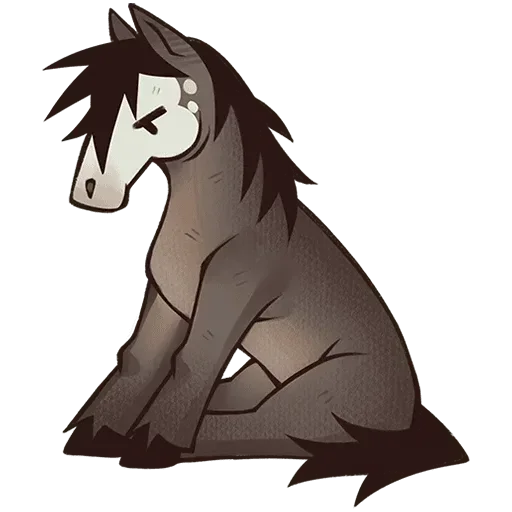 🫤 Стикер «Конь Гром Без Текста» для Telegram