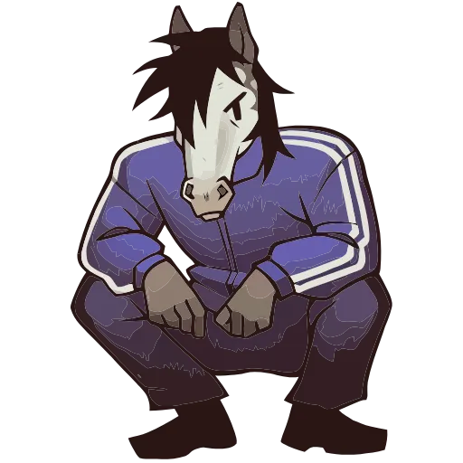 Стикер 25 Конь Гром HD